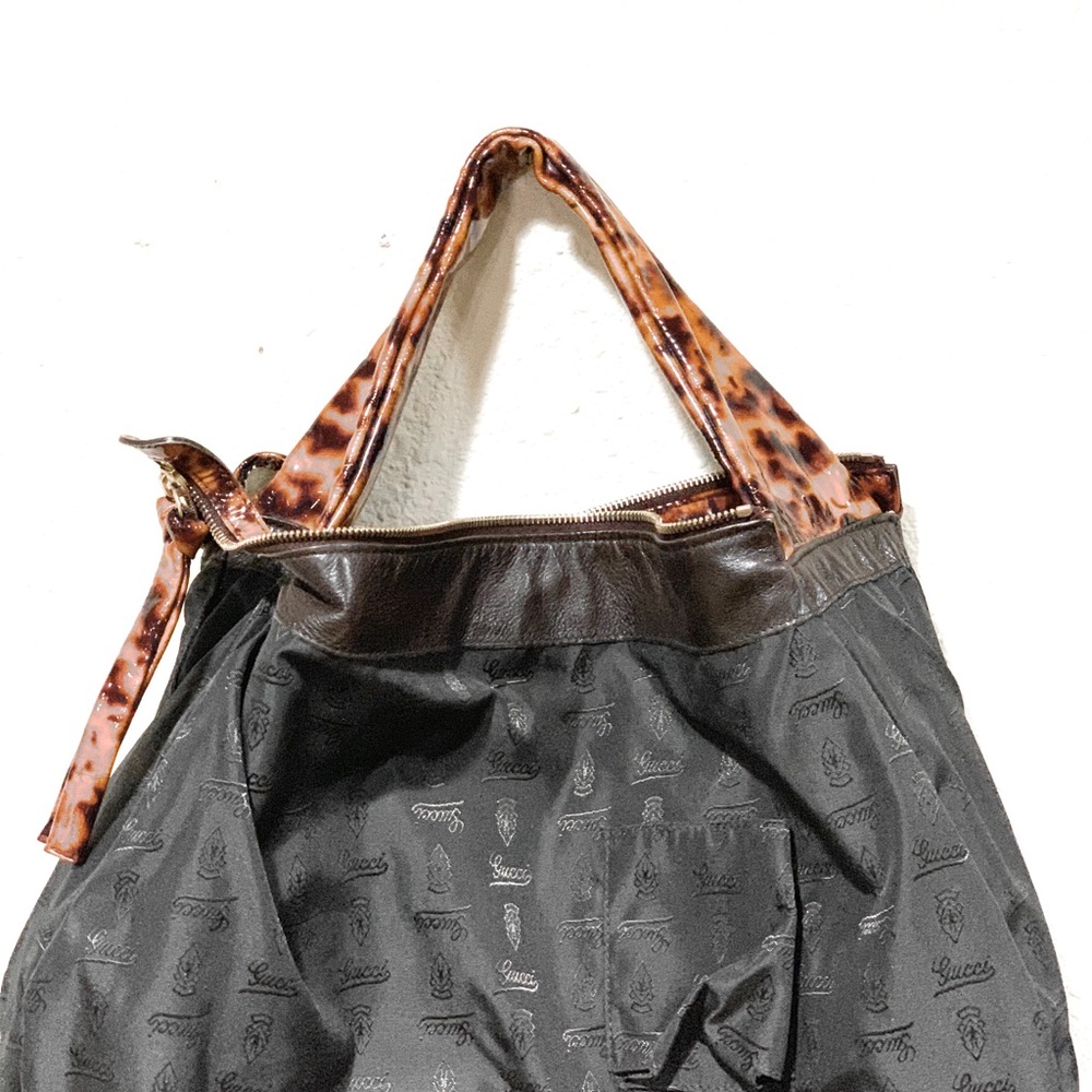 Gucci Brown Leopard Boho Shoulder Bag - Picture 9 of 15